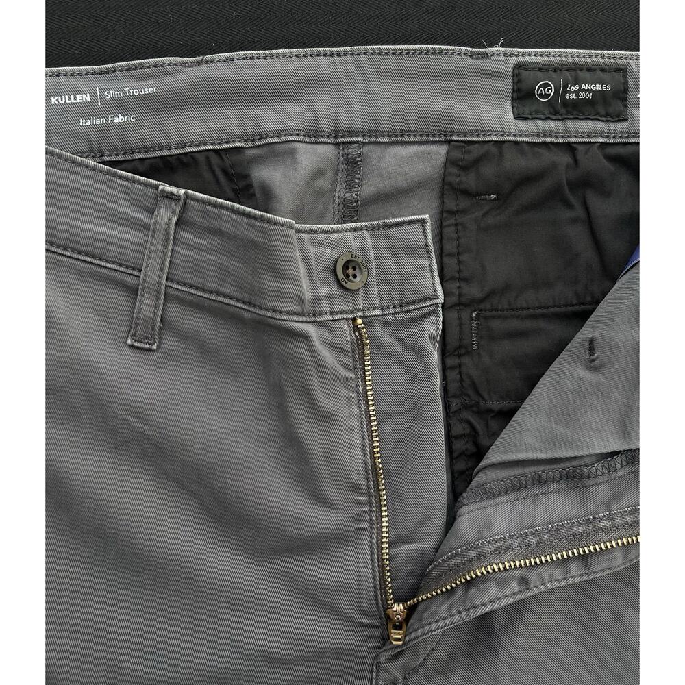 AG Adriano Goldschmied KULLEN Slim Trouser Grey Chino Pants 32X32 NWOT - Picture 8 of 11